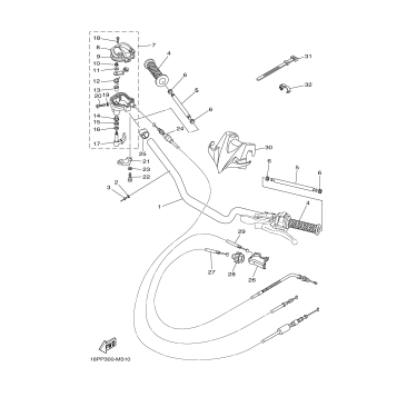 STEERING HANDLE CABLE
