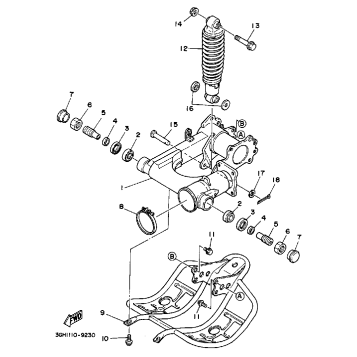 SWING ARM-REAR SHOCKS
