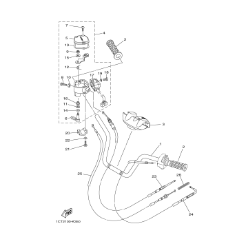 STEERING HANDLE CABLE