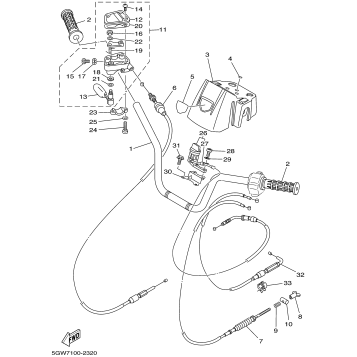 STEERING HANDLE CABLE