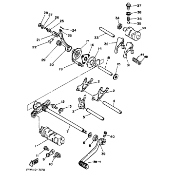 SHIFT CAM-FORK (~1YW-013217 SEE NOTE)
