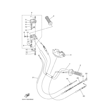 STEERING HANDLE CABLE