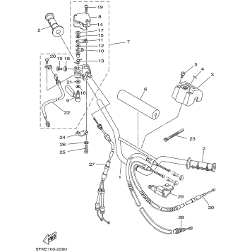STEERING HANDLE CABLE