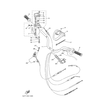 STEERING HANDLE CABLE
