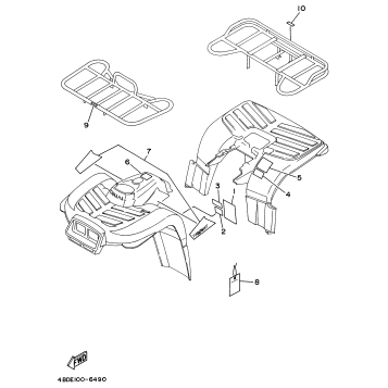 EMBLEM - LABEL 1 (FOR YFB250UH USE ONLY)