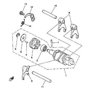SHIFT CAM - FORK YT125G - H - J
