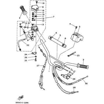 STEERING HANDLE - CABLE