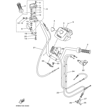 STEERING HANDLE. CABLE