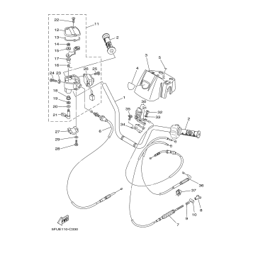 STEERING HANDLE CABLE
