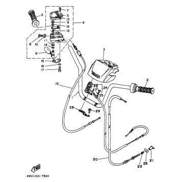 STEERING HANDLE CABLE