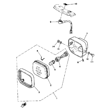 HEADLIGHT YT125H - J