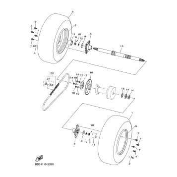 REAR AXLE WHEEL