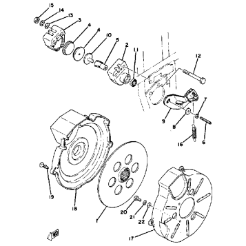 REAR BRAKE CALIPER YT125G