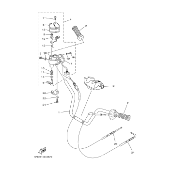 STEERING HANDLE CABLE