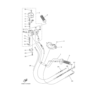 STEERING HANDLE CABLE