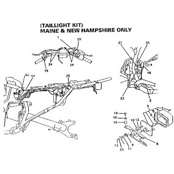 TAILLIGHT KIT MAINE & NEW HAMPSHIRE ONLY