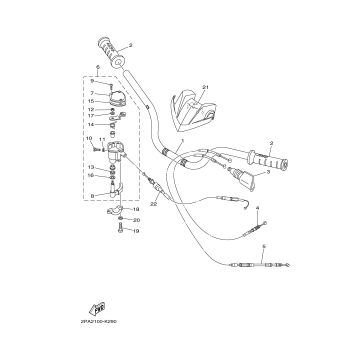STEERING HANDLE CABLE