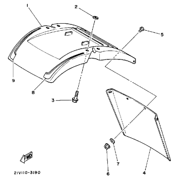 FRONT FENDER YTM200L