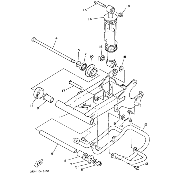 SWING ARM - REAR SHOCKS