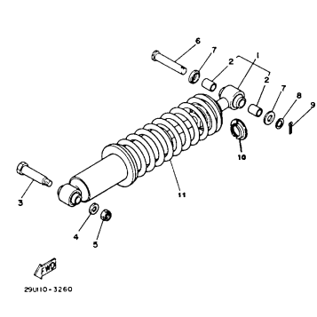 REAR SHOCKS (YTM225DXK)