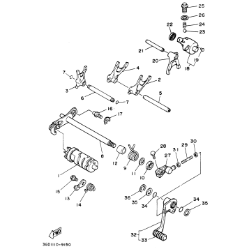 SHIFT CAM SHIFT FORK