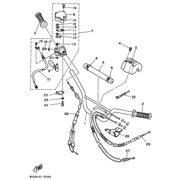 STEERING HANDLE - CABLE
