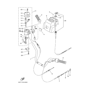STEERING HANDLE CABLE