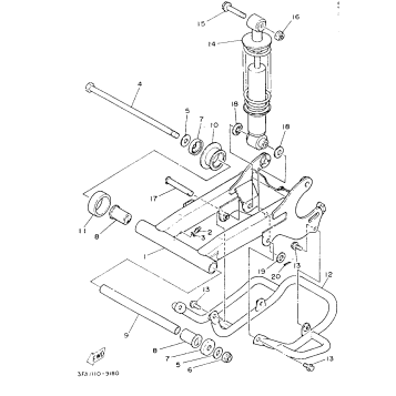 SWING ARM - REAR SHOCKS