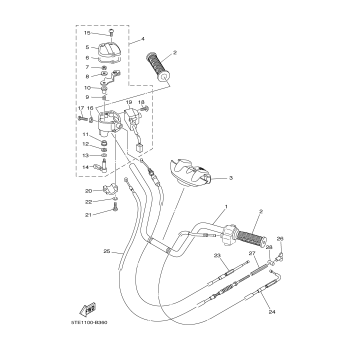 STEERING HANDLE CABLE