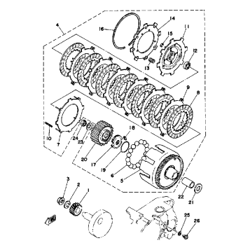 CLUTCH YT125G - H - J
