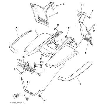 FRONT FENDER-CARRIER