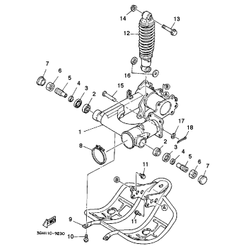 SWING ARM-REAR SHOCKS