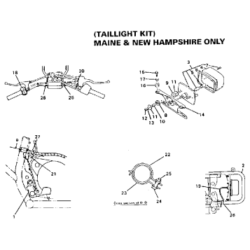 TAILLIGHT KIT MAINE NEW HAMPSIRE
