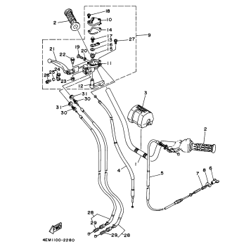 STEERING HANDLE - CABLE
