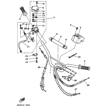 STEERING HANDLE - CABLE