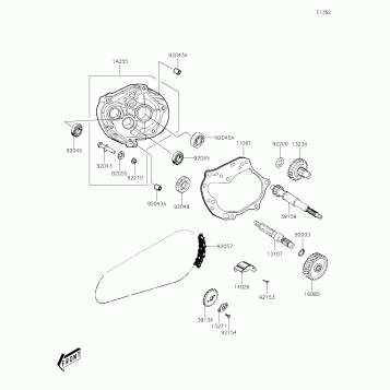 Gear Change Drum/Shift Fork(s)
