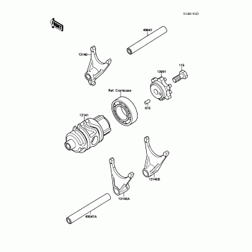 Gear Change Drum/Shift Fork(s)
