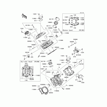 Cylinder Head(VF750DE095937-)
