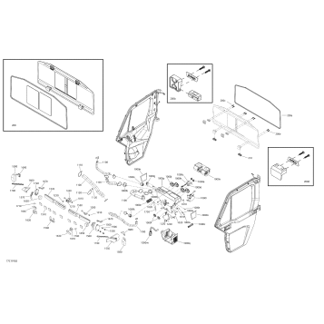 09- Enclosure Cab - HD10 - XT CAB - North America - Rear Window & Dash Section