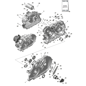 01- ROTAX - Crankcase
