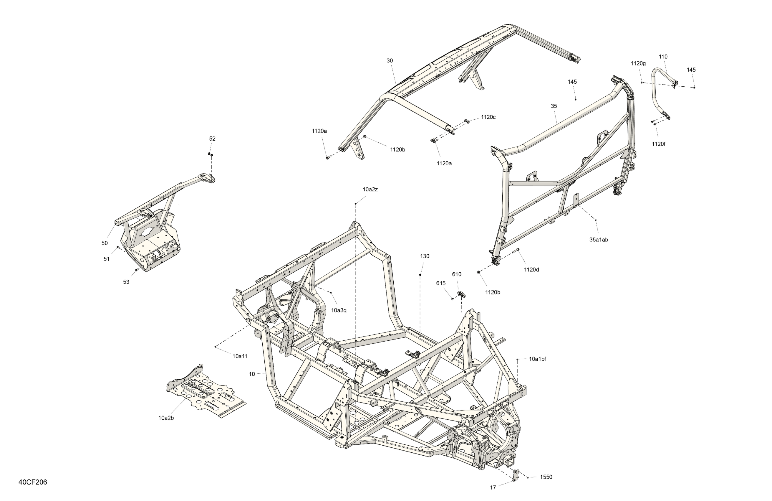 Defender Side Frame International - Defender - HD11 - XU - 7NTE - Stealth Black - 65