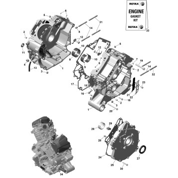 01- ROTAX - Crankcase