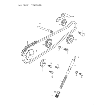 05- Cam Chain, Tensioner 172a-02