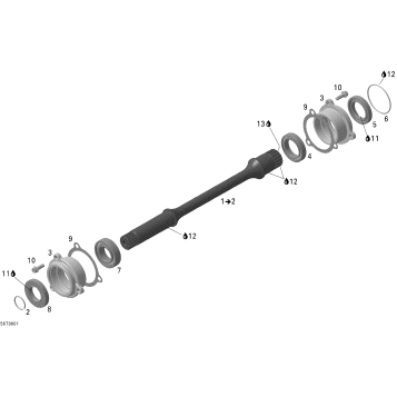 08- Drive Shaft (Up to engine number M6377191)