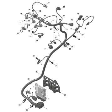 01- ROTAX - Engine Harness And Electronic Module