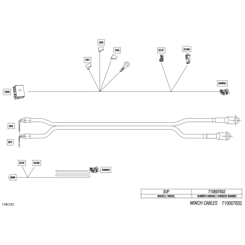08- Electric - Winch Wiring Harness - 710007832