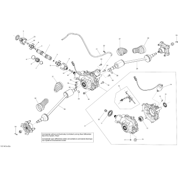 08- Drive System, Rear - With Locking Rear Differential_13C1402a