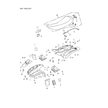 09- Body Cover, Seat 172-18