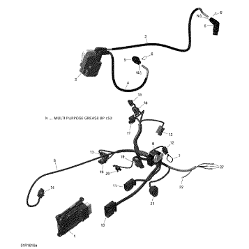 10- Engine Harness and Electronic Module - 650 EFI