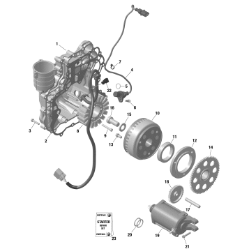 01- ROTAX - Magneto and Electric Starter - Turbo RR